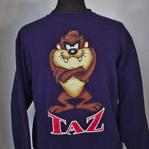 Vintage Taz Manian Devil crew neck size Large Navy